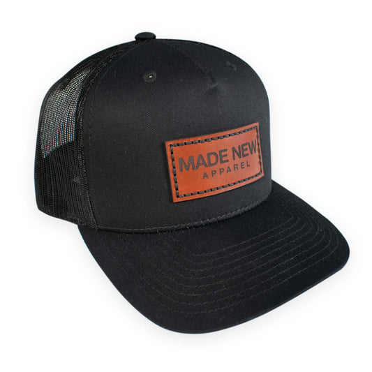 MNA - Leather Patch Trucker Hat